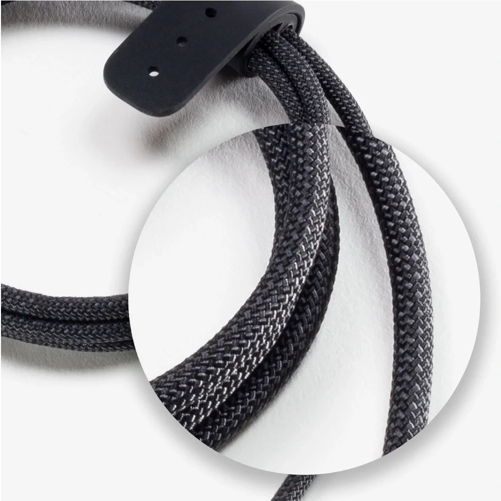 Black Braided USB-A to Lightning Cable